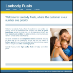 Screen shot of the Leebody Fuels website.