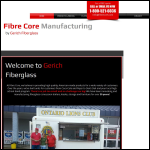 Screen shot of the Fibercore Ltd website.