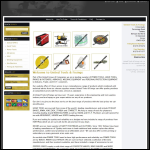 Screen shot of the United Tool & Fixings website.