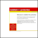 Screen shot of the Redditch Fire Protection website.