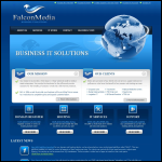 Screen shot of the Falcon Media website.