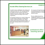 Screen shot of the Arundel Office Cleaning Services Ltd website.