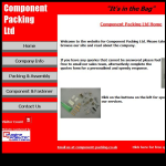 Screen shot of the Component Packing Ltd website.