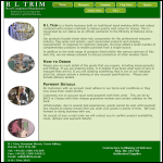 Screen shot of the R L Trimm website.