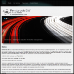 Screen shot of the Ventbrook Traffic Management Ltd website.