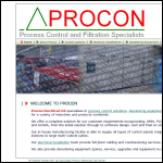 Screen shot of the Procon Industrial Automation Ltd website.
