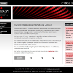 Screen shot of the Synergy Resourcing International Ltd website.