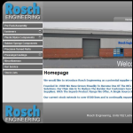 Screen shot of the Rosch Engineering website.
