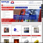 Screen shot of the Rayflex Rubber Ltd website.