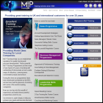Screen shot of the MLP Training website.
