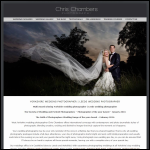 Screen shot of the Chris Chambers Photography website.
