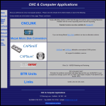 Screen shot of the C N C & Computer Applications website.