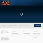 Screen shot of the K G Interiors website.