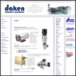 Screen shot of the Daken Stainless Products website.