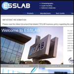 Screen shot of the Essex Scientific Laboratory Supplies Ltd website.