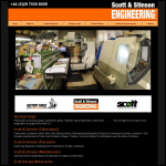 Screen shot of the Scott & Stinson Engineering Ltd website.