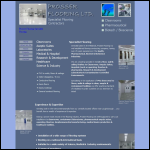 Screen shot of the Prosser Flooring website.