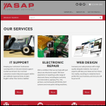 Screen shot of the ASAP Computer Services website.