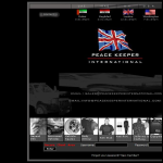 Screen shot of the Peace Keeper International website.