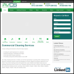 Screen shot of the Aire Valley Cleaning Services website.