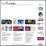 Screen shot of the Bluefish Media Ltd website.