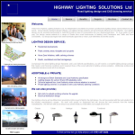 Screen shot of the Highway Lighting Solutions Ltd website.