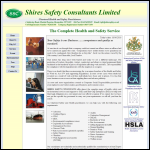 Screen shot of the Shires Safety Consultants Ltd website.
