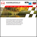 Screen shot of the G B Refinish Supplies Ltd website.