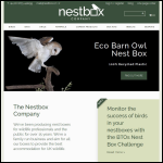 Screen shot of the The Nest Box Company website.