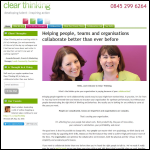 Screen shot of the The Clear Thinking Partnership website.