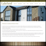 Screen shot of the Lakeland Timber Frame Ltd website.