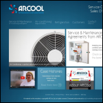 Screen shot of the Arcool Ltd website.