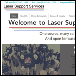 Screen shot of the Laser Support Services Ltd website.