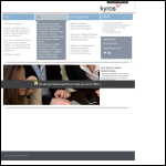 Screen shot of the Kyros Consultancy Ltd website.
