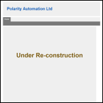 Screen shot of the Polarity Automation Ltd website.