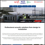 Screen shot of the AGS Noise Control Ltd website.