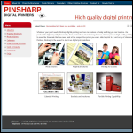 Screen shot of the Pinsharp Photo Services Ltd website.