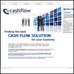 Screen shot of the Cashflow Express Ltd website.