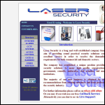 Screen shot of the Laser Security website.
