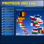 Screen shot of the Proteus (Northern Ireland) Ltd website.