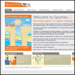 Screen shot of the Quortex Consultants Ltd website.