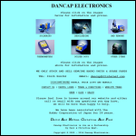 Screen shot of the Dancap Electronics website.