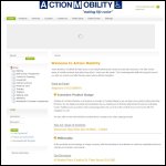 Screen shot of the Actionmobility website.