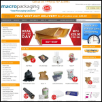 Screen shot of the Macro Packaging Ltd website.