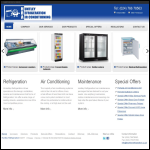 Screen shot of the Huntley Refrigeration website.