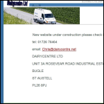 Screen shot of the Dairycentre Ltd website.
