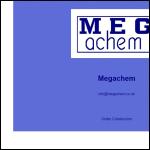 Screen shot of the Megachem Chemicals & Pigments Ltd website.