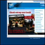 Screen shot of the A & R Marketing Ltd website.