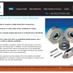 Screen shot of the Foxton Dies Ltd website.