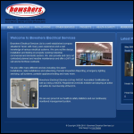 Screen shot of the Bowshers Electrical Services Ltd website.